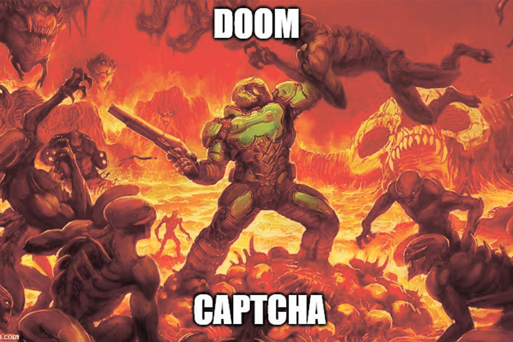 Doom Captcha - капча, которая не бесит 😈 